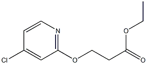 ethyl 3-(4-chloropyridin-2-yloxy)propanoate 化学構造式