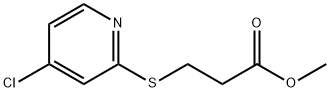 methyl 3-(4-chloropyridin-2-ylthio)propanoate Structure