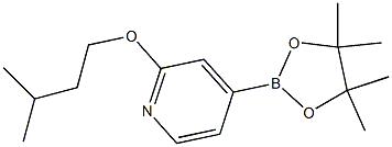 2-(isopentyloxy)-4-(4,4,5,5-tetramethyl-1,3,2-dioxaborolan-2-yl)pyridine Structure