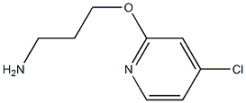 3-(4-chloropyridin-2-yloxy)propan-1-amine Struktur