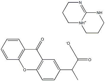 2-(9-옥산텐-2-일)프로피온산1,5,7-트리아자바이사이클로[4.4.0]덱-5-엔염