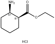 (1S)-2α-アミノシクロヘキサン-1α-カルボン酸エチル 化学構造式