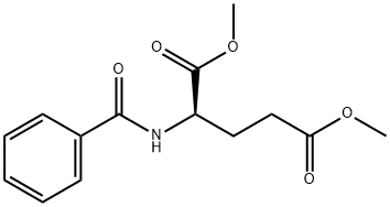 (R)-dimethyl 2-benzamidopentanedioate 化学構造式