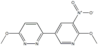 3-甲氧基-6-(6-甲氧基-5-硝基吡啶-3-基)哒嗪, 1346808-76-1, 结构式