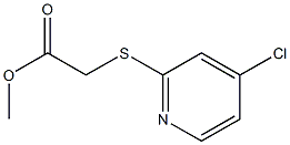 methyl 2-(4-chloropyridin-2-ylthio)acetate Struktur