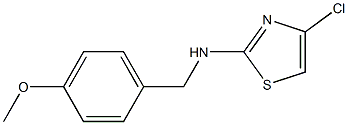 4-chloro-N-(4-methoxybenzyl)thiazol-2-amine Structure