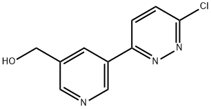(5-(6-chloropyridazin-3-yl)pyridin-3-yl)methanol 化学構造式