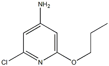 2-chloro-6-propoxypyridin-4-amine 化学構造式