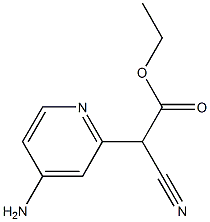 2-(4-氨基吡啶-2-基)-2-氰基乙酸乙酯 结构式