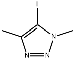 5-iodo-1,4-diMethyl-1H-1,2,3-triazole 化学構造式