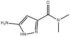 1H-Pyrazole-3-carboxaMide, 5-aMino-N,N-diMethyl- 结构式