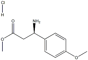 (R)-beta-Amino-4-methoxybenzenepropanoic acid methyl ester hydrochloride Structure