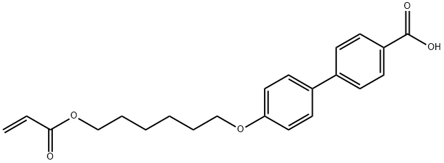 4'-(6-acryloxyhexyloxy)-[1,1'-biphenyl]-4-carboxylic acid Struktur