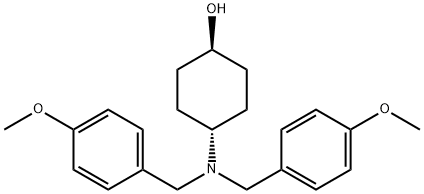 (1R,4R)-4-[Bis-(4-Methoxy-benzyl)-aMino]-cyclohexanol Structure