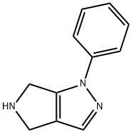 1-Phenyl-1,4,5,6-tetrahydro-pyrrolo[3,4-c]pyrazole Struktur