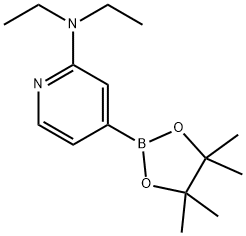 N,N-diethyl-4-(4,4,5,5-tetraMethyl-1,3,2-dioxaborolan-2-yl)pyridin-2-aMine 化学構造式