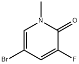 5-BroMo-3-fluoro-1-Methylpyridin-2(1H)-one 化学構造式