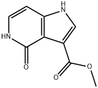 4-Hydroxy-5-azaindole-3-carboxylic acid Methyl ester Struktur