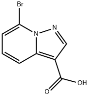 7-BroMo-pyrazolo[1,5-a]pyridine-3-carboxylic acid Structure