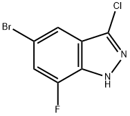 5-BroMo-3-chloro-7-fluoroindazole Struktur