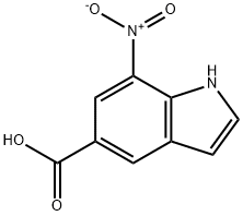 7-硝基1H吲哚-5-羧酸, 1352394-12-7, 结构式