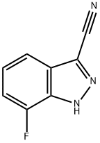 3-Cyano-7-fluoroindazole 化学構造式