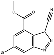 Methyl 6-broMo-3-cyano-1H-indazole-4-carboxylate,1352395-44-8,结构式