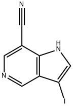 7-Cyano-3-iodo-5-azaindole,1352395-49-3,结构式