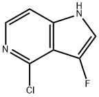 4-Chloro-3-fluoro-5-azaindole 化学構造式