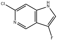 6-氯-3-氟-1H-吡咯并[3,2-C]吡啶,1352395-98-2,结构式