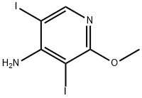 3,5-Diiodo-2-Methoxypyridin-4-aMine Struktur