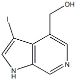 4-(HydroxyMethyl)-3-iodo-6-azaindole Structure