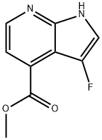 3-Fluoro-7-azaindole-4-carboxylic acid Methyl ester 化学構造式