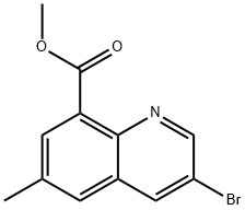 3-溴-6-甲基-8-喹啉甲酸甲酯, 1352443-09-4, 结构式
