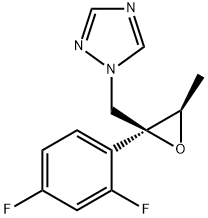 2α-(2,4-ジフルオロフェニル)-2-(1H-1,2,4-トリアゾール-1-イルメチル)-3β-メチルオキシラン 化学構造式