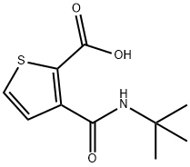 2-[(tert-butylaMino)carbonyl]thiophene-3-carboxylic acid,135278-56-7,结构式