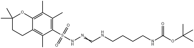 Tert-butyl (4-(3-((2,2,5,7,8-pentamethylchroman-6-yl)sulfonyl)guanidino)butyl)ca|