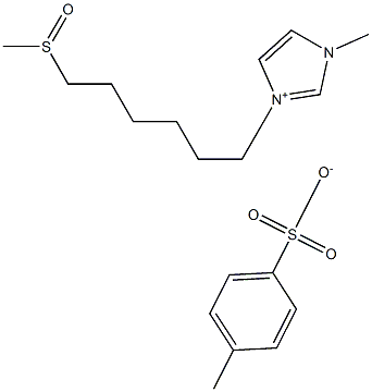 1-Methyl-3-[6-(Methylsulfinyl)hexyl]iMidazoliuM p-Toluenesulfonate Structure