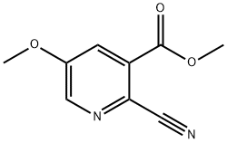 methyl 2-cyano-5-methoxynicotinate Struktur