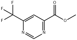 6-(トリフルオロメチル)ピリミジン-4-カルボン酸メチル 化学構造式