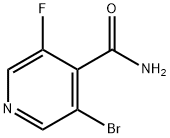 3-ブロモ-5-フルオロイソニコチンアミド 化学構造式
