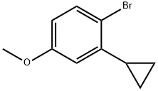 1-broMo-2-cyclopropyl-4-Methoxybenzene 结构式