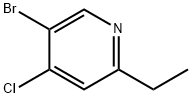 5-BroMo-4-chloro-2-ethylpyridine Struktur