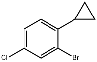 2-溴-4-氯-1-环丙基苯, 1353857-15-4, 结构式