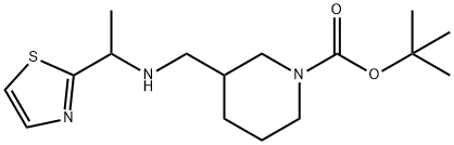 3-[(1-Thiazol-2-yl-ethylaMino)-Methyl]-piperidine-1-carboxylic acid tert-butyl ester Structure