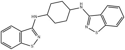 N1,N4-Bis(benzo[d]isothiazol-3-yl)cyclohexane-1,4-diaMine Structure