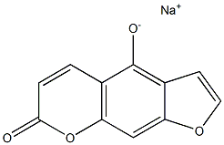 4-Hydroxy-7H-furo[3,2-g][1]benzopyran-7-one sodiuM salt, 13546-84-4, 结构式