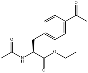 N,4-Diacetyl-L-phenylalanine Ethyl Ester Structure