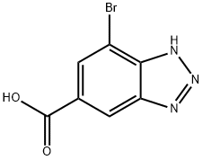 7-溴-1H-苯并[D][1,2,3]三唑-5-羧酸, 1354771-68-8, 结构式
