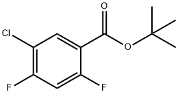 tert-butyl 5-chloro-2,4-difluorobenzoate Struktur